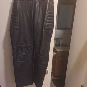Men's  Leather Motorcycle Pant Size 40x30